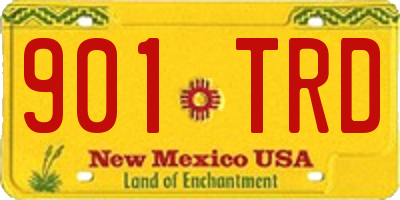 NM license plate 901TRD