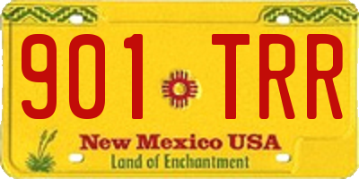 NM license plate 901TRR