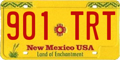 NM license plate 901TRT