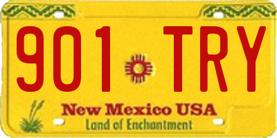 NM license plate 901TRY