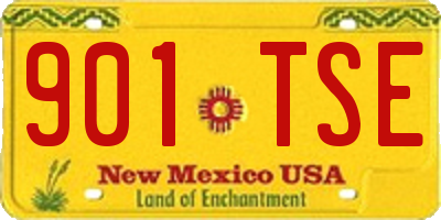NM license plate 901TSE