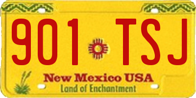 NM license plate 901TSJ