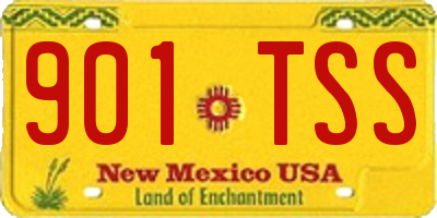 NM license plate 901TSS