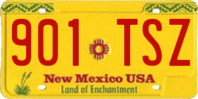 NM license plate 901TSZ