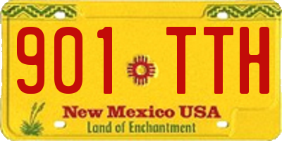 NM license plate 901TTH