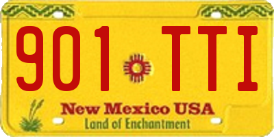 NM license plate 901TTI