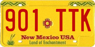 NM license plate 901TTK