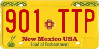 NM license plate 901TTP