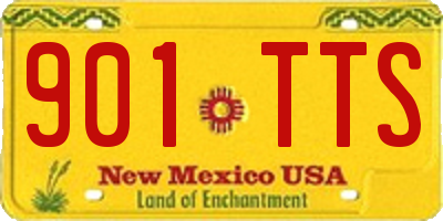 NM license plate 901TTS
