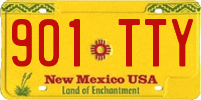 NM license plate 901TTY