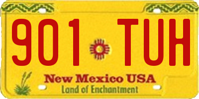 NM license plate 901TUH
