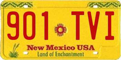 NM license plate 901TVI