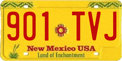 NM license plate 901TVJ