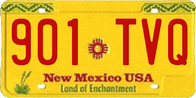 NM license plate 901TVQ