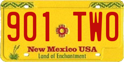 NM license plate 901TWO