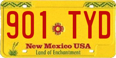 NM license plate 901TYD