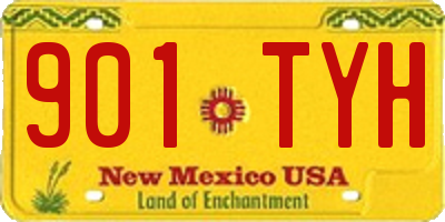 NM license plate 901TYH