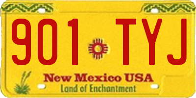 NM license plate 901TYJ