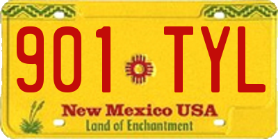 NM license plate 901TYL