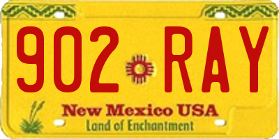 NM license plate 902RAY