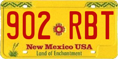 NM license plate 902RBT