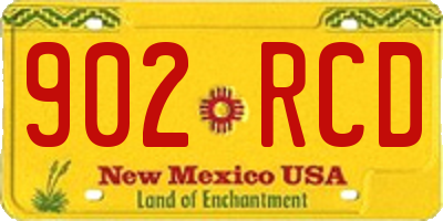 NM license plate 902RCD