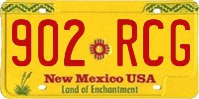 NM license plate 902RCG