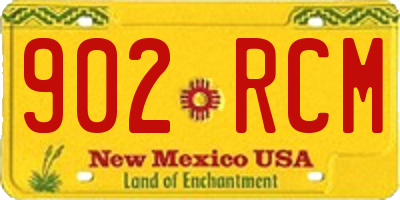 NM license plate 902RCM