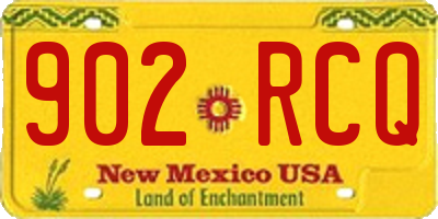 NM license plate 902RCQ