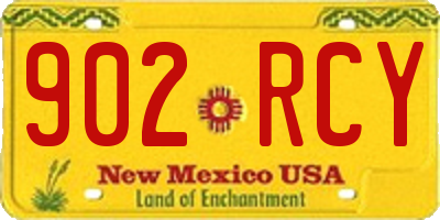 NM license plate 902RCY