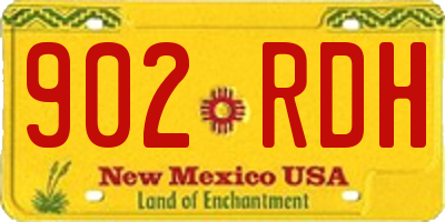 NM license plate 902RDH
