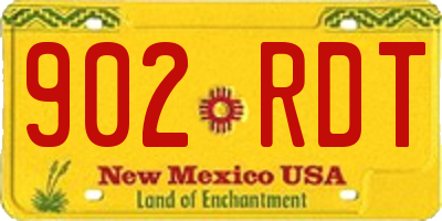 NM license plate 902RDT