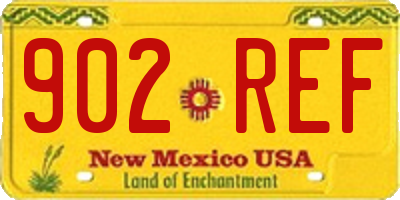 NM license plate 902REF