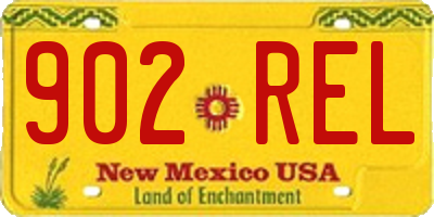 NM license plate 902REL