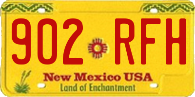 NM license plate 902RFH