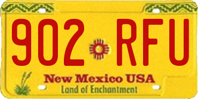 NM license plate 902RFU