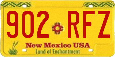 NM license plate 902RFZ