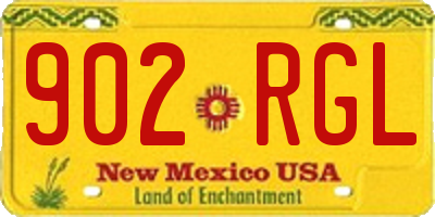NM license plate 902RGL