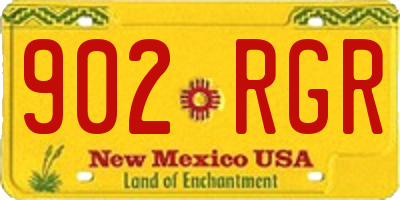 NM license plate 902RGR