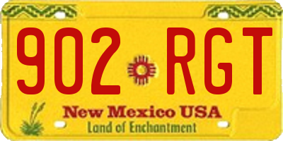 NM license plate 902RGT