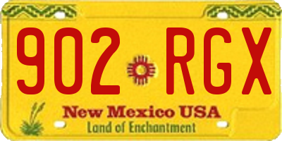 NM license plate 902RGX