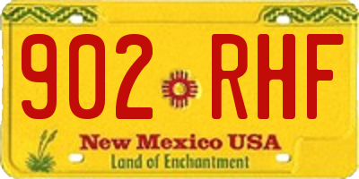 NM license plate 902RHF