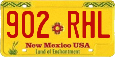 NM license plate 902RHL