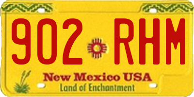 NM license plate 902RHM