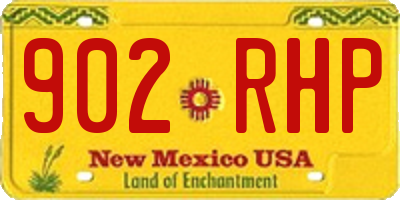 NM license plate 902RHP