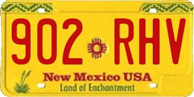 NM license plate 902RHV