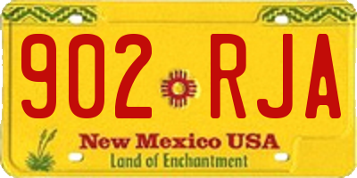 NM license plate 902RJA
