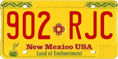 NM license plate 902RJC