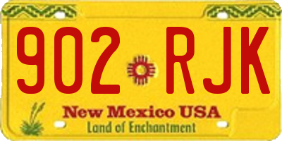 NM license plate 902RJK