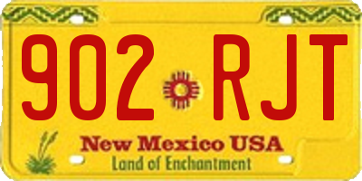 NM license plate 902RJT